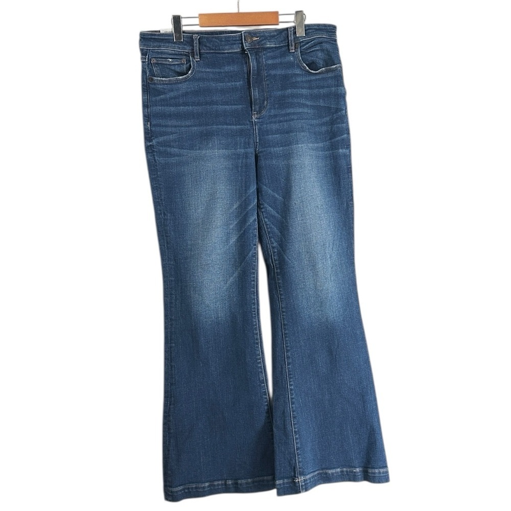 American Eagle flared leg jeans stretch y2k sz 16 regular